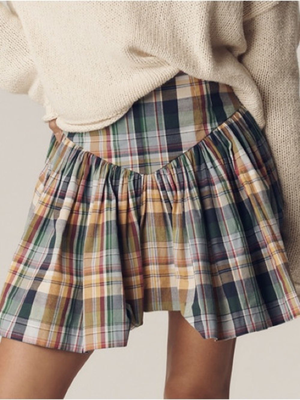 Maeve Basque-Waist Flirty Printed Mini Skirt Size XS